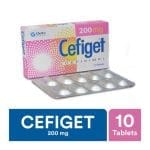 Getz Pharma Cefiget Tablet, 200mg, 10-Pack