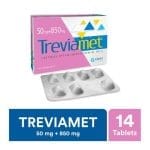 Getz Pharma Treviamet Tablet, 50mg + 850mg, 14-Pack