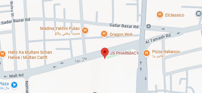 Map to JS Pharmacy Multan